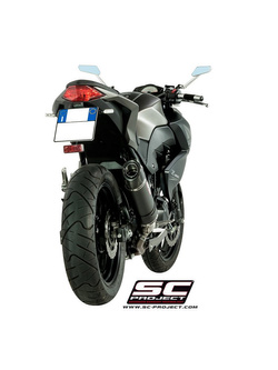 Tłumik owalny Slip-on SC-Project do Kawasaki Z 300 [15-17]