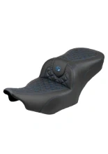 Kanapa motocyklowa dla kierowcy i pasażera Saddlemen Roadsofa Tri-Gripper Harley Davidson Road Glide/ Street Glide (wybrane modele) (23-) czarno-niebieska