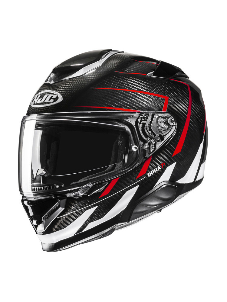 Kask integralny HJC RPHA 71 Carbon Cano czarno-czerwony