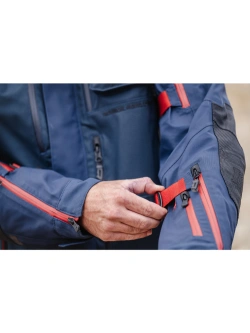 Kurtka motocyklowa tekstylna Klim Badlands Pro niebiesko-czerwona