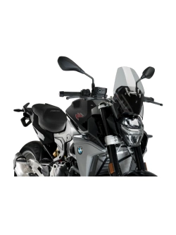 Szyba motocyklowa PUIG New Generation Sport BMW F900 (20-) wyposażonych w oryginalne wsporniki szyby przyciemniana