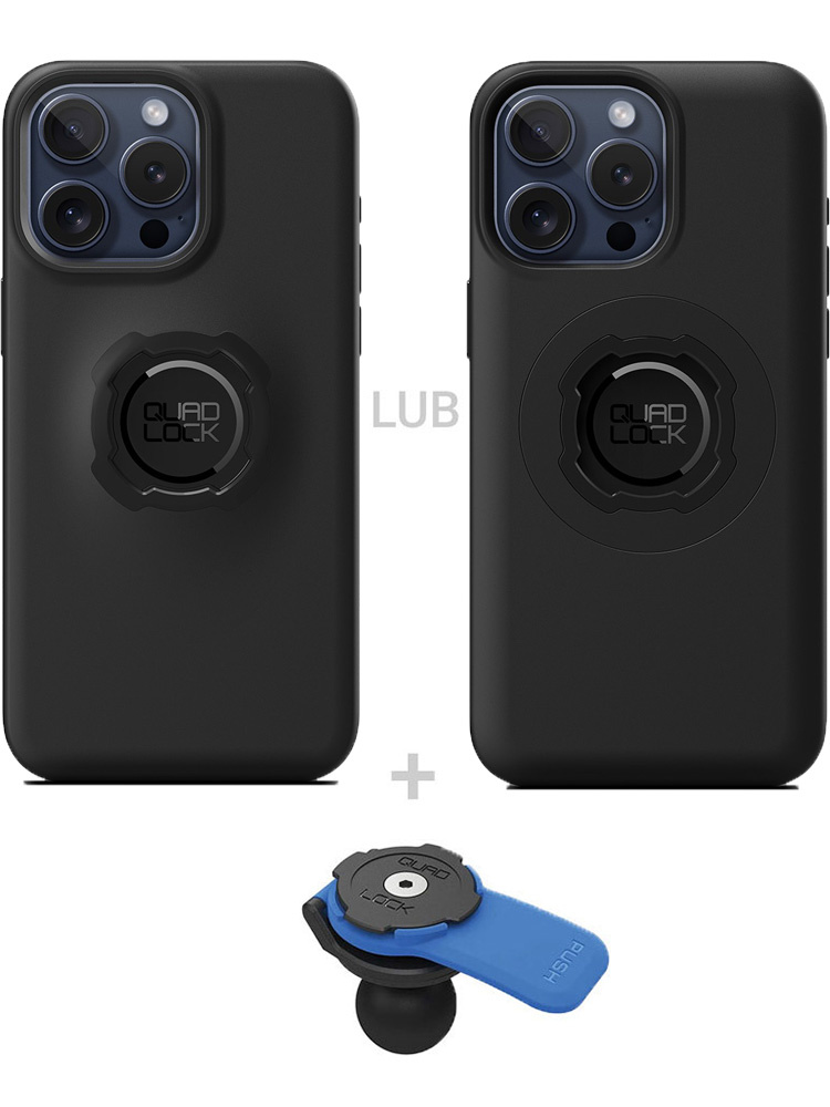 Zestaw: etui na telefoniPhone 16 Pro Max + uchwyt kulowy Quad Lock