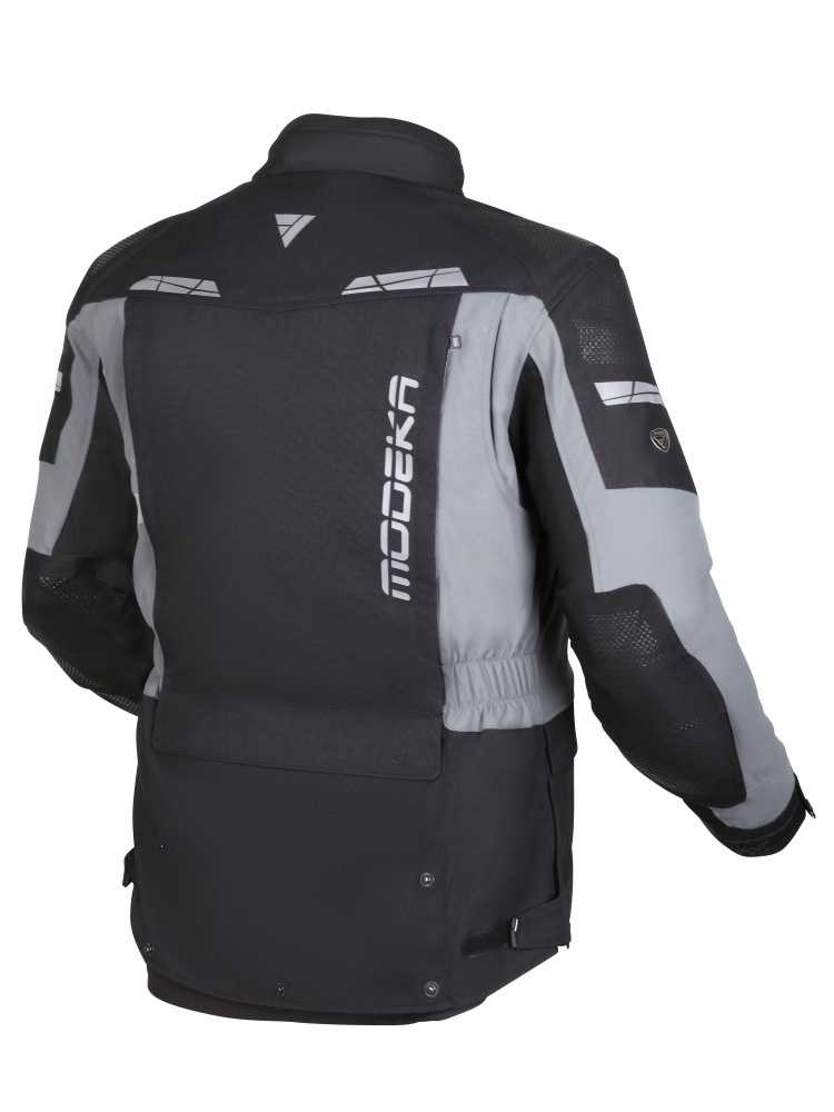 Kurtka motocyklowa tekstylna Modeka Hydron czarno-szara
