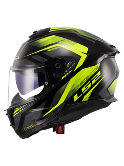 Kask integralny LS2 FF808 Stream II Fury czarno-żółty