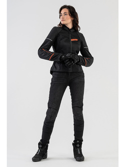 Kurtka motocyklowa damska tekstylna Shima X-Mesh 2.0 czarno-czerwona