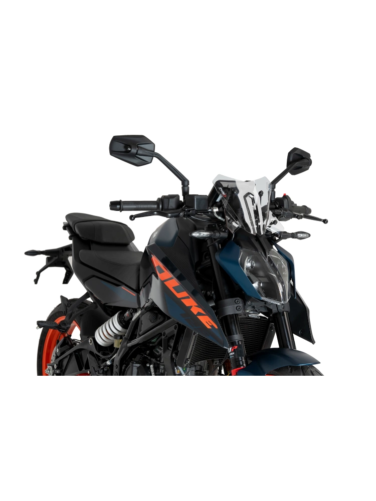 Szyba motocyklowa sportowa PUIG KTM 125 Duke (24-)/ 390 Duke (24-) przeźroczysta