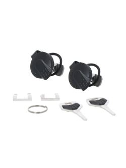 Zestaw: kufer centralny czarny TRAX ADV + stelaż Adventure-rack SW-Motech Moto Guzzi V85 Strada (24-) [poj.: 38 L]