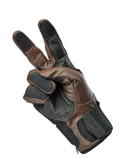 Rękawice motocyklowe Biltwell Belden brązowe