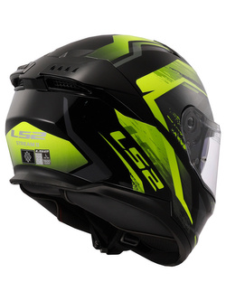 Kask integralny LS2 FF808 Stream II Fury czarno-żółty