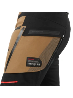 Spodnie motocyklowe tekstylne Shima Hero 3.0 brązowe
