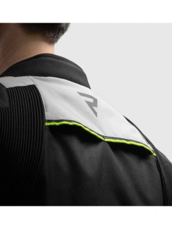 Kurtka motocyklowa tekstylna Rebelhorn Swift czarno-szara-fluo