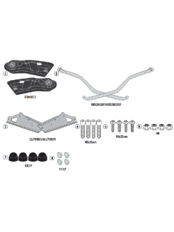 Stelaż pod sakwy motocyklowe Kappa Remove-X Triumph Trident 660 (21-25)