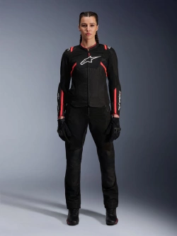 Kurtka motocyklowa damska tekstylna Alpinestars Stella T-SPS Air V2 czarno-czerwona