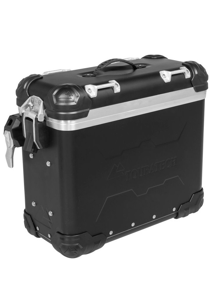 Kufer boczny z anodowanego aluminium czarny ZEGA Evo Touratech "And-B" (31L) prawy