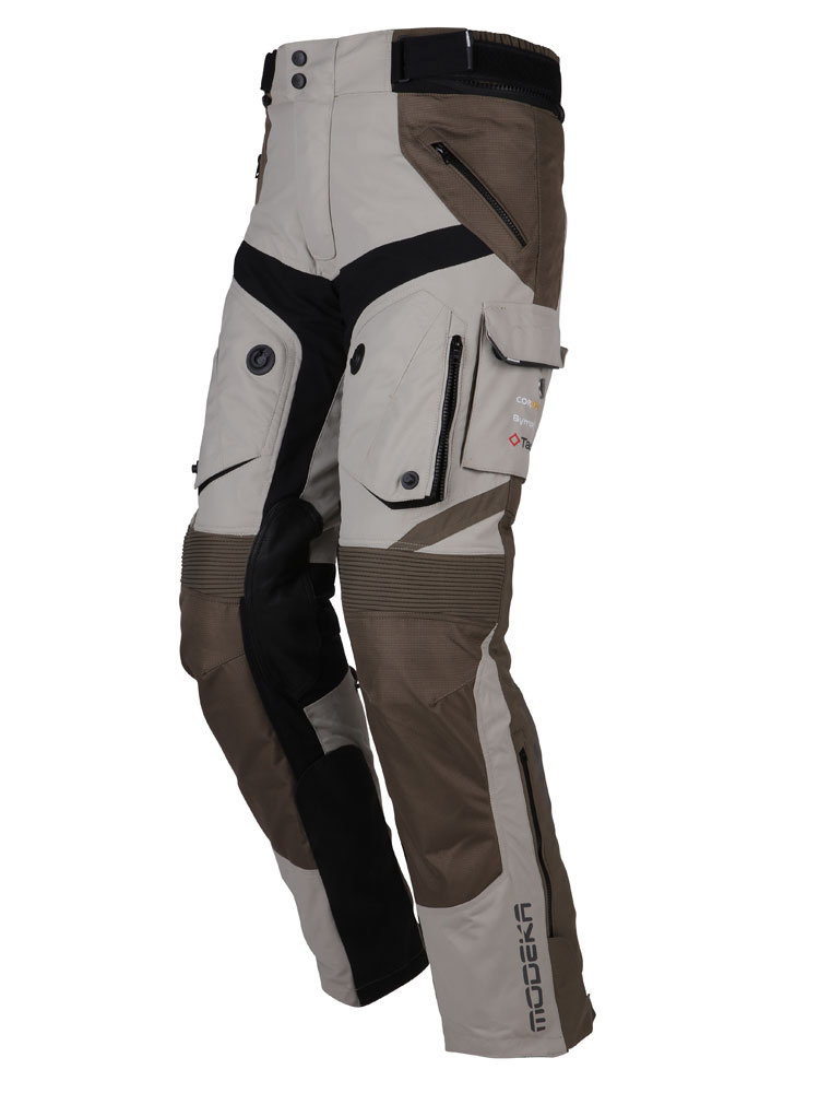 Spodnie motocyklowe tekstylne Modeka Panamericana II piaskowo-khaki