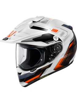 Kask adventure Shoei Hornet ADV 06 Invigorate TC-8 biało-czarno-pomarańczowy