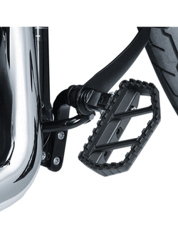 Podnóżki Phantom czarne + adaptery 8888 Kuryakyn do Harley Davidson (Wybrane modele)