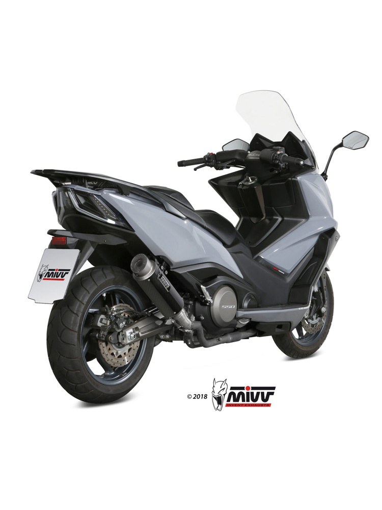 Tłumik motocyklowy Slip-On (GP Pro) MIVV do Kymco AK550 (17-20) carbon
