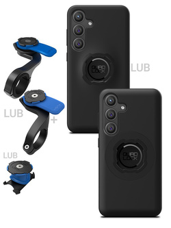 Zestaw rowerowy: etui na telefon Samsung Galaxy S24+ + mocowanie Quad Lock