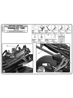 Stelaż pod kufer centralny Monolock GIVI Yamaha FZ1 1000 (06-15)