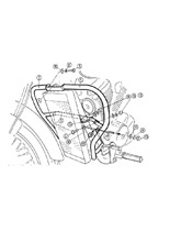 Gmol silnika Hepco&Becker do Honda VT 750 D2 Black Widow (01-03) chrom