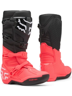 Buty enduro damskie Fox Comp czarno-biało-różowe