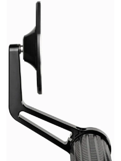 Lusterko motocyklowe uniwersalne Motogadget Mo.view Club aluminiowe, czarne [długość ramienia: 130 mm]