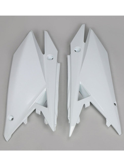 Osłony boczne tylne UFO do Suzuki RMZ 250 (19-), RMZ 450 (18-) białe