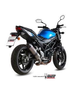 Tłumik motocyklowy Slip-On Line (Oval) MIVV do Suzuki SV 650 / X (16-) titanium