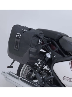 Zestaw sakw bocznych Legend Gear LC2 ze stelażami SW-Motech Royal Enfield Classic 650 (25-)/ Shotgun 650 (22-) czarno-brązowe [poj.: 2 x 13,5 L]