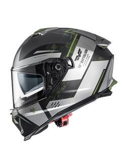 Kask integralny Premier Typhoon BA MILY BM czarno-szaro-zielony matowy