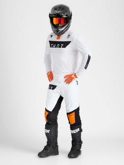 Spodnie cross Thor Sportmode Rogue biało-pomarańczowe