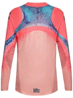 Bluza enduro Fox Flexair Vision Le Peach różowo-niebieska