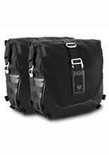 Zestaw sakw bocznych LEGEND GEAR LC2 Black Edition ze stelażami do Moto Guzzi V9 Roamer/Bobber (15-25) [pojemność: 2 x 13,5 L]