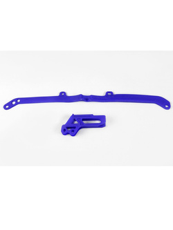 Komplet ślizg+prowadnica łańcucha UFO do Yamahy YZ 125/250 (15-), YZF/WRF 250/450 (07-08) niebieski