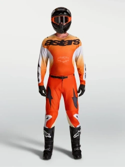 Bluza cross Alpinestars MX Racer Amber biało-czarno-czerwona