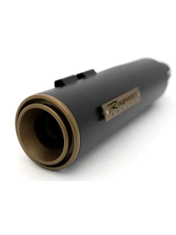 Tłumiki motocyklowe Rinehart Racing 4.5" HP45 do wybranych modeli Harley Davidson Touring czarne/brązowe matowe