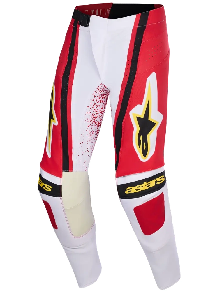 Spodnie cross Alpinestars MX Techstar Nomur czerwono-szaro-czarne