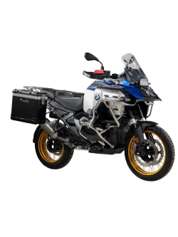 Zestaw: kufry boczne czarne "And-Black" Zega Pro + stelaże czarne Touratech BMW R 1300 GS Adventure (24-) [poj.: 31+31l]