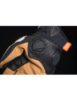 Rękawice motocyklowe Icon Hypersport Short czarno-białe