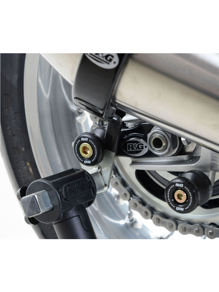 Rolki wahacza R&G do Triumph Scrambler 1200 XC (19-20), Scrambler 1200 XE (19), Speed Twin 1200 (19-21), Street Twin (16-18), Thruxton 1200 / R (16-18)