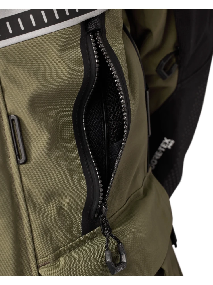 Kurtka motocyklowa tekstylna REV'IT! Dominator 3 GTX czarno-zielona