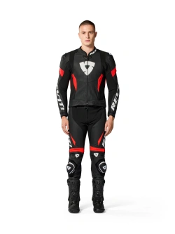 Kombinezon motocyklowy dwuczęściowy REV’IT! Argon 3 czarno-fluo czerwony