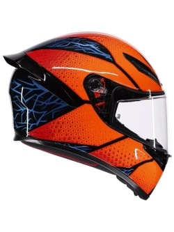 Kask integralny AGV K1 S Speedarmor czarno-pomarańczowo-niebieski