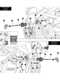 Crash pady PUIG BMW G310R (16-)/ G 310 GS (17-) czarne