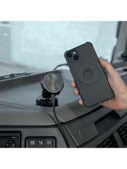 Uchwyt na telefon z ładowaniem bezprzewodowym Lampa Mag Wireless Orbit magnetyczny z przyssawką