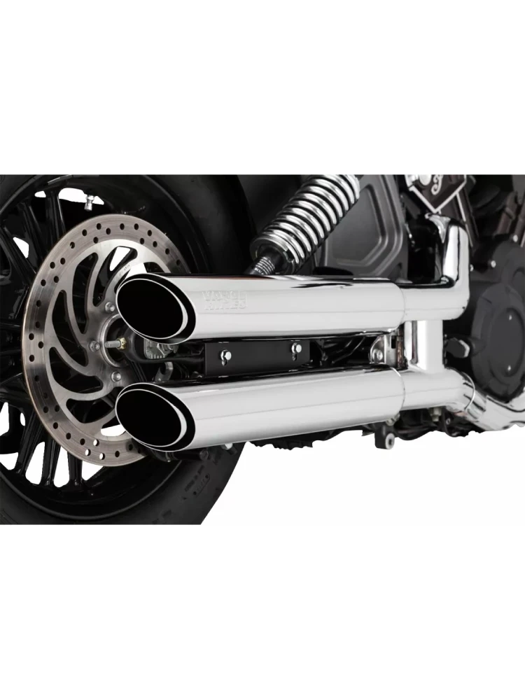 Tłumiki motocyklowe Vance & Hines 3" Twin Slash Indian Scout (wybrane modele) chromowane