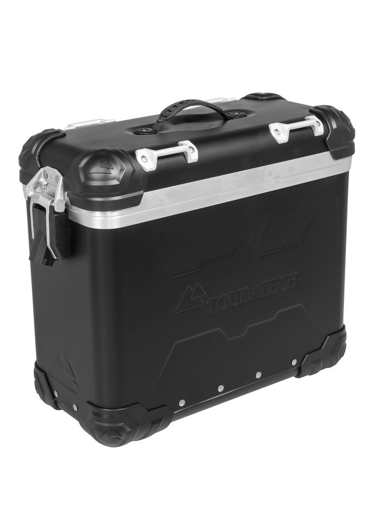 Kufer boczny z anodowanego aluminium czarny ZEGA Evo Touratech "And-B" (38L) prawy