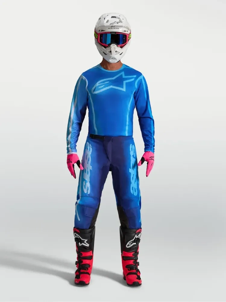 Spodnie cross Alpinestars MX Fluid Kepler niebieskie