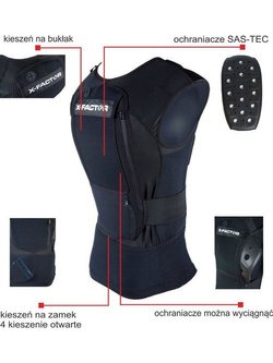 Kamizelka z ochraniaczami X-Factor Lite [poziom ochrony: CE level 1]